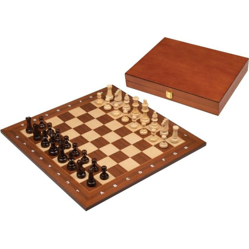 Philos Chess Set, Tournament, field 50mm, with wooden case for chess pieces šahs