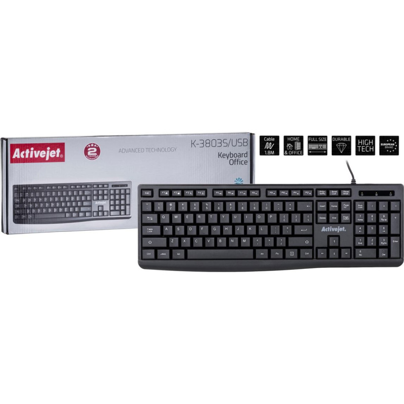 Effiki Activejet k-3803s klawiatura przewodowa usb