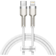Baseus kabel usb-c lightning cafule pd 1m biały