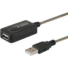 Savio Kabel savio cl-76 (usb 2.0 typu a m - usb 2.0 typu a f; 5m; kolor czarny)