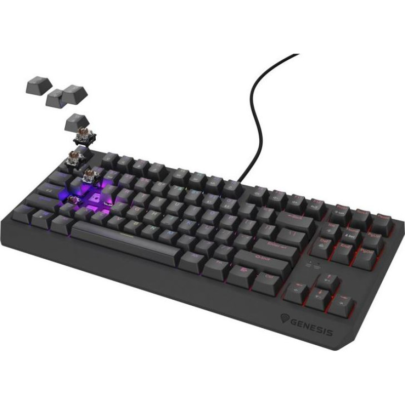 GENESIS Thor 230 TKL Gaming Keyboard USB QWERTY US English Black