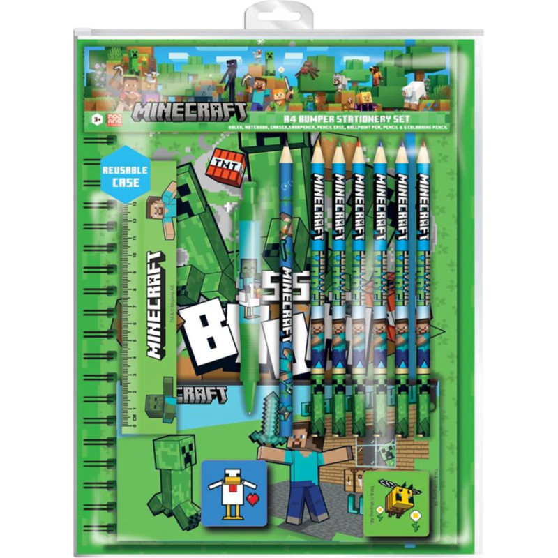 ''Pyramid Shop.com'' Pyramid: Minecraft - Characters A4 Bumper Stationery Set (SR74692)