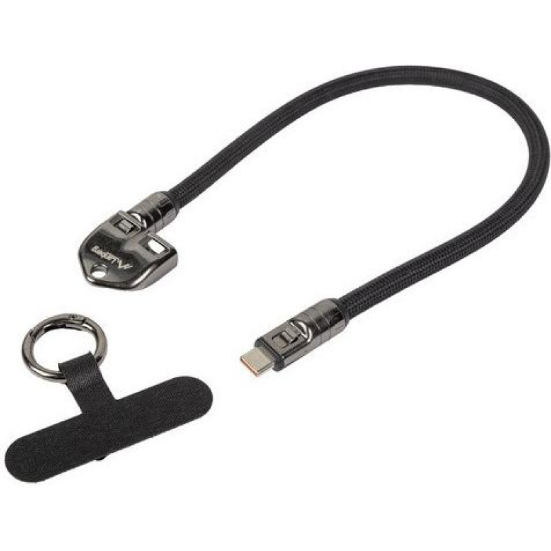 Lanberg Kabel usb-c m/m smycz/brelok 0.3m 240w czarny