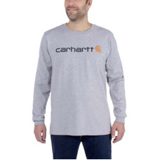 Carhartt Core Logo T-Shirt L/S hoodie - heather gray