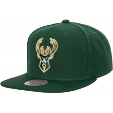 Mitchell & Ness NBA Team Ground 2.0 Snapback Milwaukee Bucks Cap HHSS3256-MBUYYPPPGREN (OSFM)