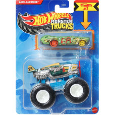 Mattel Hot Wheels: Monster Trucks - Airplane Mode 2 Pack Vehicles (JJT53)