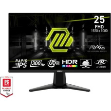 MSI Monitor mag 255xf 24.5 cala/led/fhd/flat/300hz/black