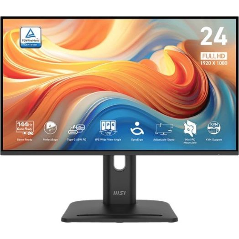 MSI Monitor pro mp245phg e14 23.8 cala/led/fhd/flat/144hz/black
