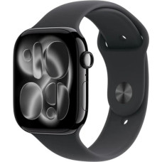 Apple Watch series 11 gps + cellular, koperta 42 mm z tytanu w kolorze naturalnym, pasek sportowy w kolorze górskiej szarości - rozmiar m/l