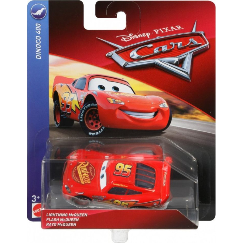 Mattel Samochodzik auta lightning mcqueen dinoco
