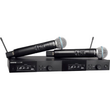 Shure slxd24de/b58-g59 - podwójny cyfrowy system bezprzewodowy z dwoma nadajnikiami/mikrofonami 