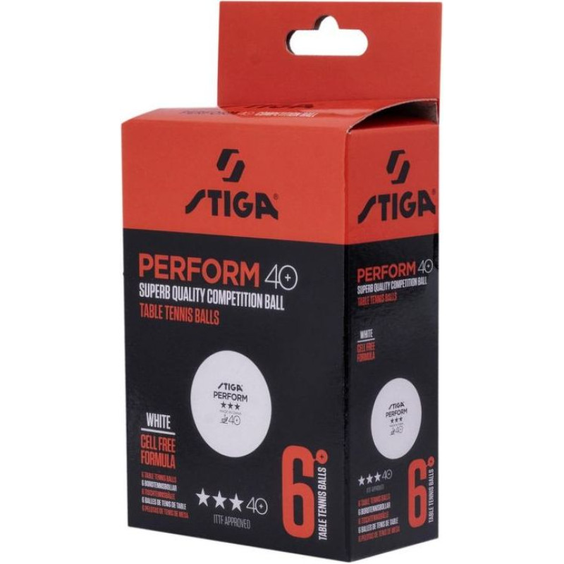 Stiga Ball Perform Star 6-PACK Table Tennis Balls 92800591805 (ONE SIZE)