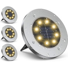 SOLAR LAMP 8 LED SMD FOR DRIVE INTO THE GROUND, SET OF 4 PCS