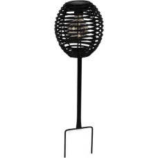 Progarden BLACK RATTAN SOLAR BALL LAMP
