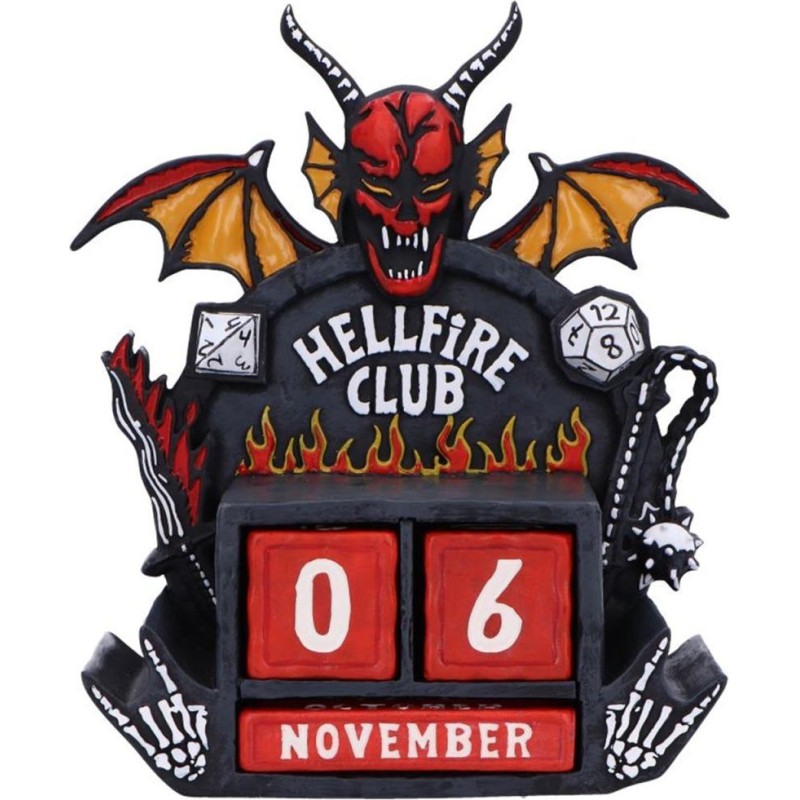 Nemesis Now : Stranger Things - Hellfire Club Perpetual Calendar (B7350C25)