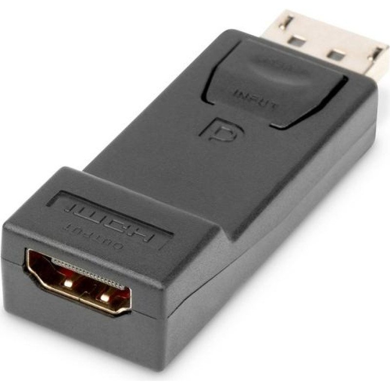 Digitus Adapter displayport 1080p 60hz fhd typ dp/hdmi a m/Ż czarny