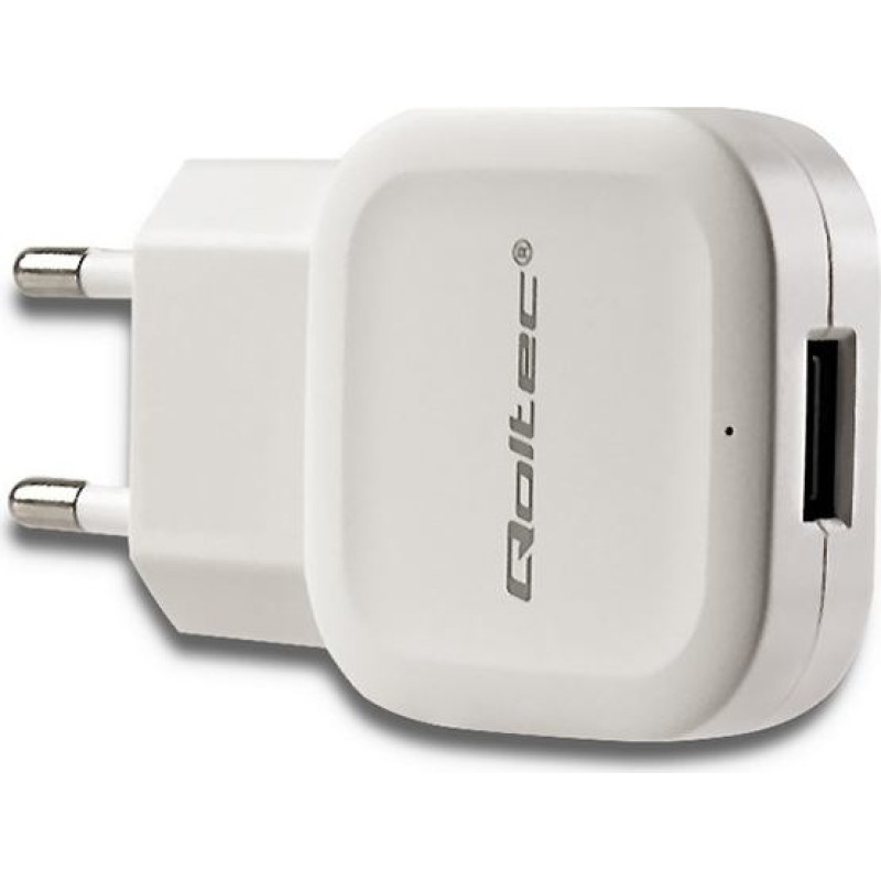 Qoltec Ładowarka sieciowa 12w | 5v | 2.4a | usb | biała