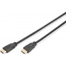 Digitus Kabel połączeniowy hdmi highspeed z ethernetem 4k 60hz uhd typ hdmi a/hdmi a m/m czarny 5m