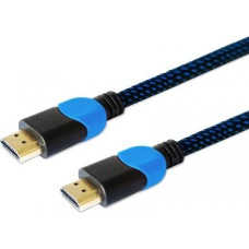 Savio Kabel hdmi 2.0 niebiesko-czarny 3m, gcl-05