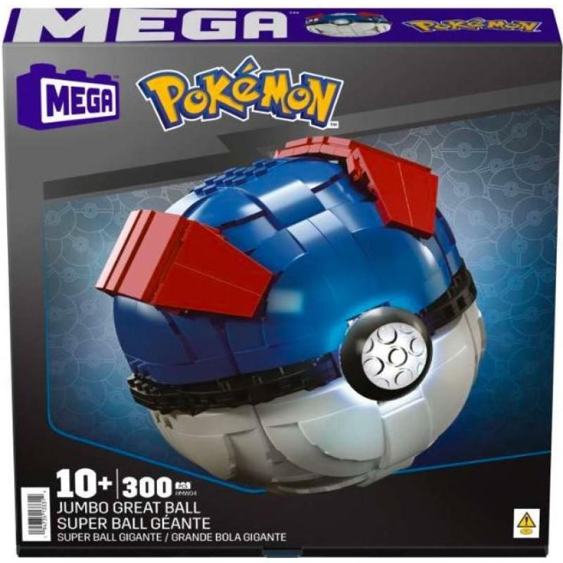 Mega Bloks Zestaw konstrukcyjny mega construx duży great ball pokemon