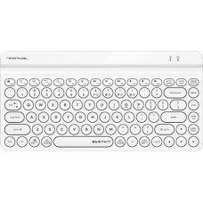 A4 Tech Klawiatura fstyler fbk30 biały 2.4ghz + bt (silent)