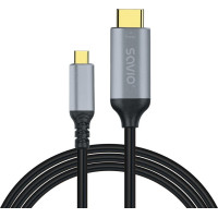Savio Kabel usb-c do hdmi v2.0b, 3m, miedź cl-184