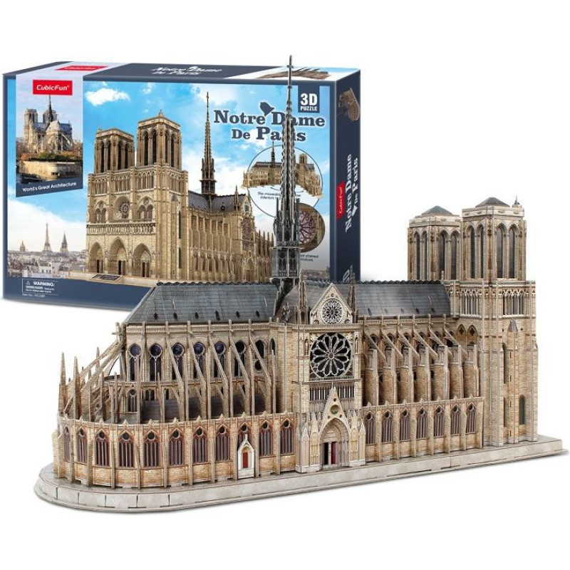 Cubic Fun Puzzle 3d 293 elementy katedra notre dame