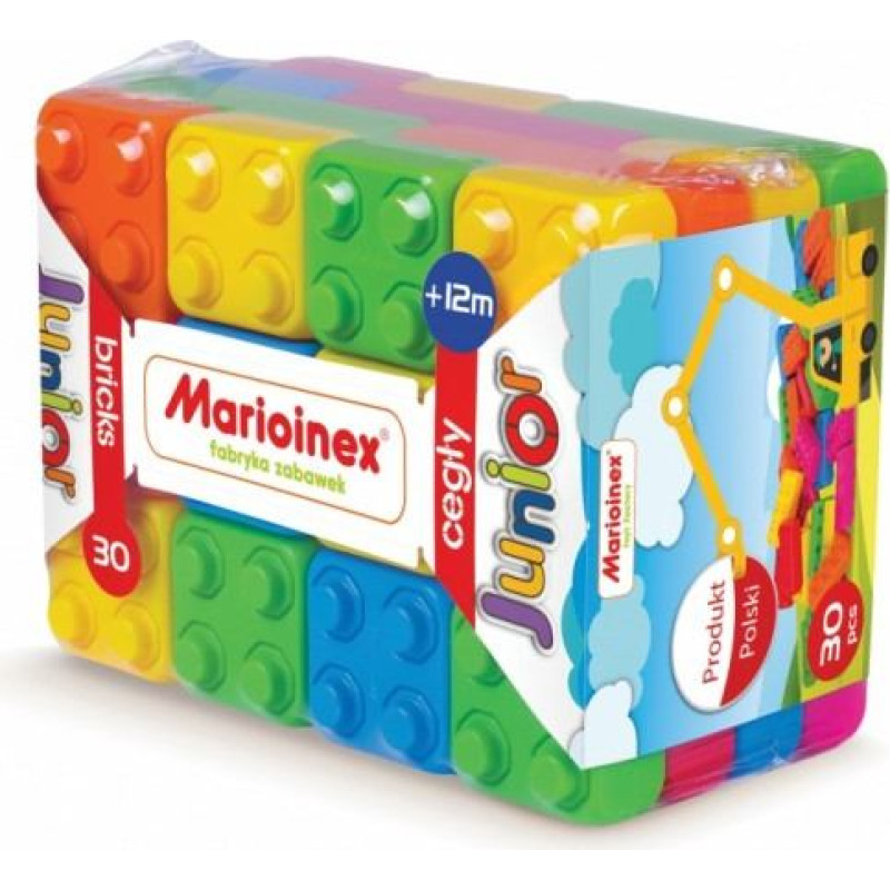 Marioinex Klocki budowlane cegły junior 60 elementów