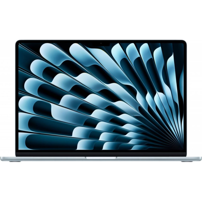 Apple Macbook air 15.3 cala: m4 10/10, 16gb, 512gb, 35w - błękitny - mc7a4ze/a/d1
