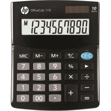 Hewlett-Packard Hp kalkulator biurowy hp oc 110/int bx, 10-cyfr. wyświetlacz, 125x101x33mm, czarny
