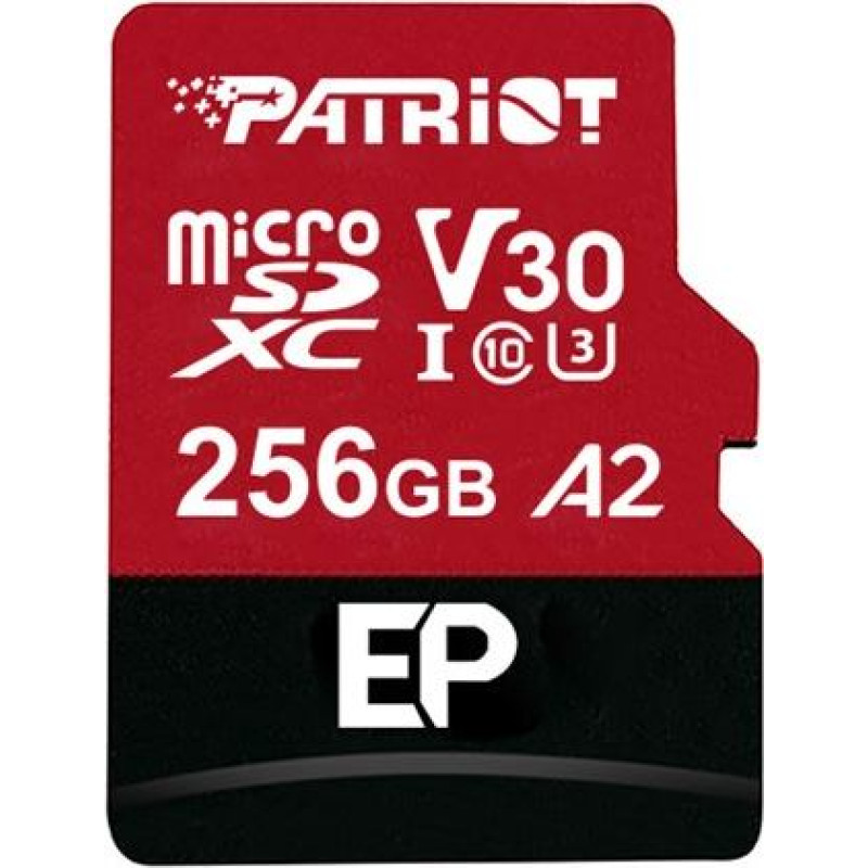 Patriot Memory Patriot ep pro a2 micro sdxc 256gb 90/80 mb/s v30 u3 class10