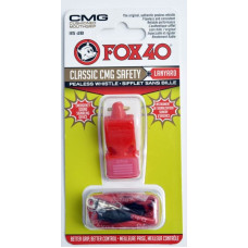 FOX Whistle Fox 40 CMG Classic Safety + string 9603-0108 red
