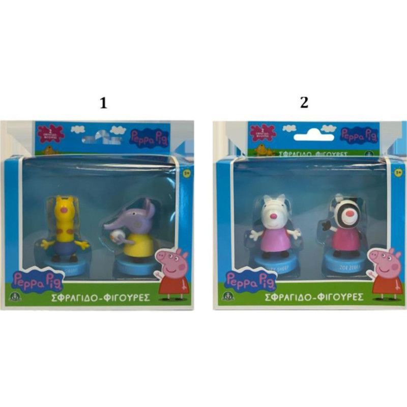 Giochi Preziosi Hero-Mania: Peppa Pig Σφραγιδοφιγούρες (2Pack) (PP005000)