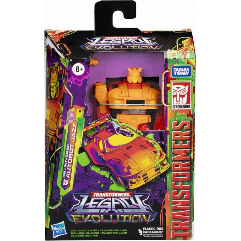 Hasbro Fans Transformers: Legacy Evolution - G2 Universe Autobot Jazz Deluxe Class Action Figure (14cm) (Excl.) (F7510)