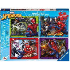 Ravensburger Puzzle: Spider-Man Bumper Puzzle Pack (4x100pcs) (12001076)