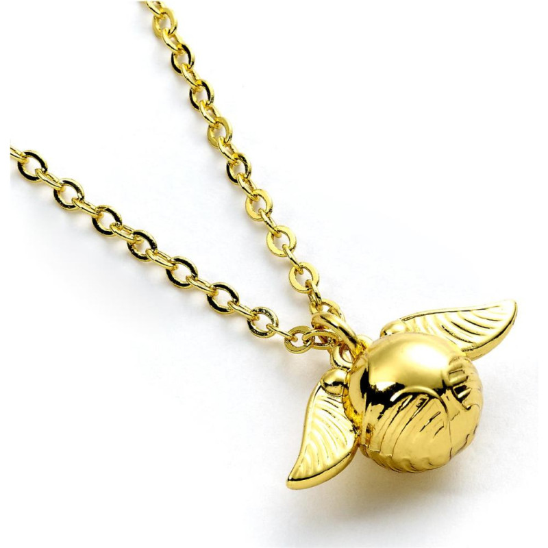 Carat Shop Harry Potter - Golden Snitch Gold Tone Necklace (WNX3D004)