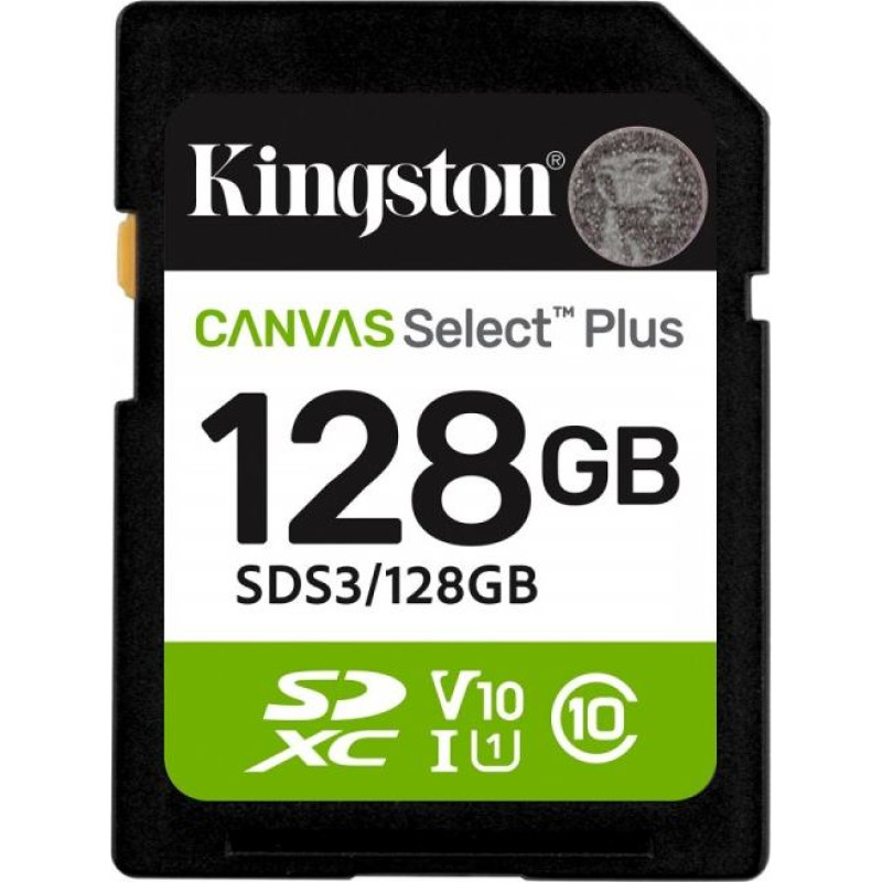 Kingston Karta pamięci sd 128gb canvas select plus gen3 150mb/s