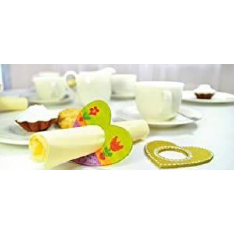 Eduplay 210167 7.5 x 8.5 x 0.3 cm Heart Napkin Rings (12-Piece) - Toy - rotaļlieta