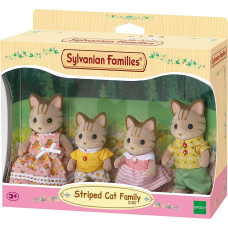 Sylvanian Families - Striped Cat Family - Toy - rotaļlieta