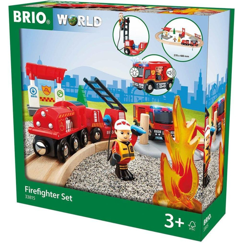 BRIO - Rescue Fire Fighter Set (33815) - Toy - rotaļlieta