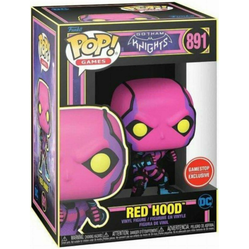 Funko Pop! Games: Gotham Knights - Red Hood (Blacklight) (Special Edition) #891 Vinyl Figure