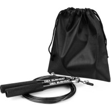 Aluminum skipping rope with steel cable DBX Pro Black + cover