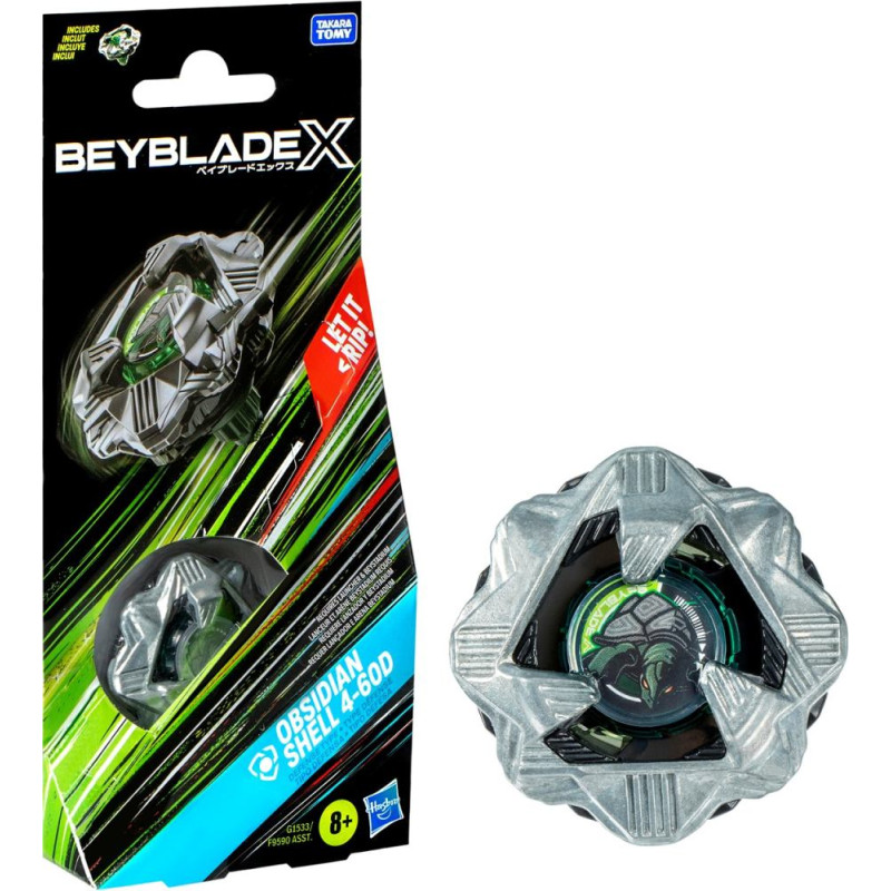 Hasbro Bey Blade X: Booster Single Top - Obsidian Shell (G1533)