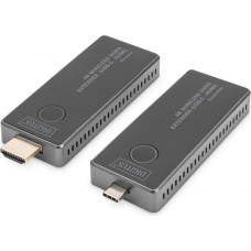 Digitus Przedłużacz/extender usb-c - hdmi bezprzewodowy 30m uhd 4k30hz audio (zestaw)