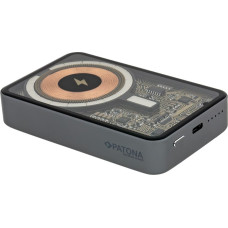 Patona premium powerbank clear 3.0 pd20w 10.000mah magsafe z ładowaniem bezprzewodowym