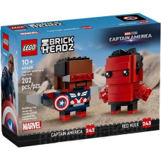 Lego Klocki brickheadz 40668 kapitan ameryka i czerwony hulk