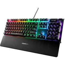 Steelseries Apex 5 Gaming Keyboard, US Layout, Wired, Black SteelSeries Apex 5 Gaming Keyboard Hybrid blue mechanical gaming switches guaranteed for 20 million keystrokes, intelligent OLED display