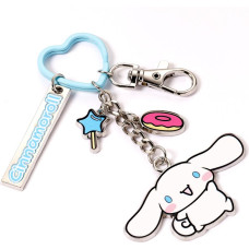 The Carat Shop Ltd Carat Shop Hello Kitty - Cinnamoroll Keyring With Charms (HKKR0019)