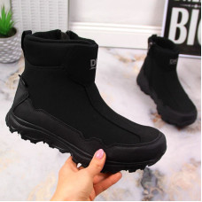 Inny DK Jr DK58A Waterproof Insulated Snow Boots, Black (39)