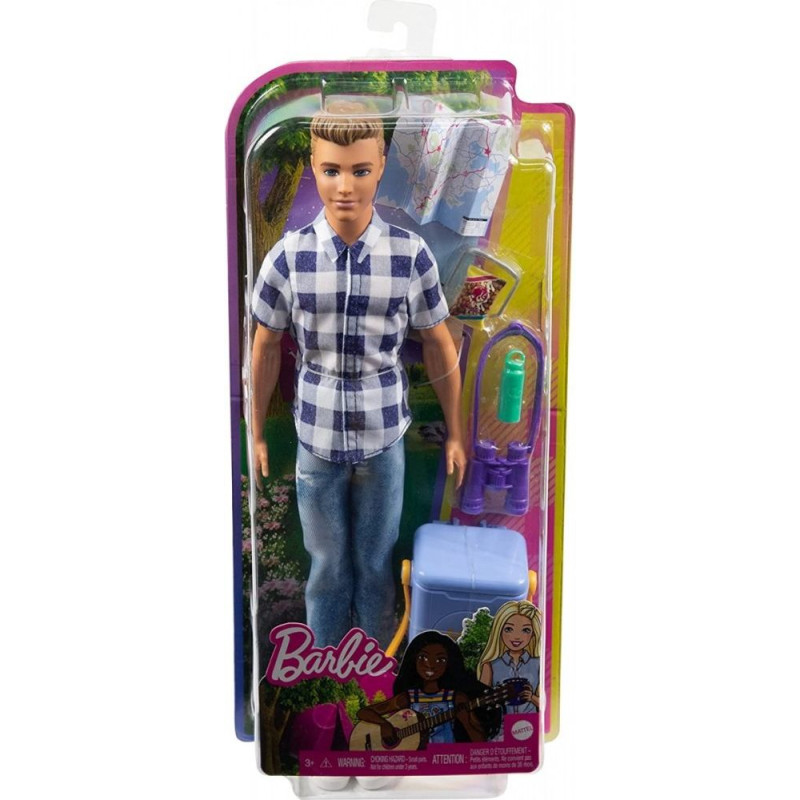 Mattel Lalka barbie kemping ken + akcesoria